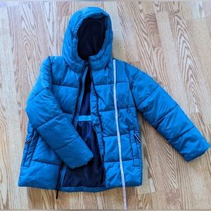 NEW All in motion Turquoise Green Hooded Girl Boy Winter Snow Puffer Jacket